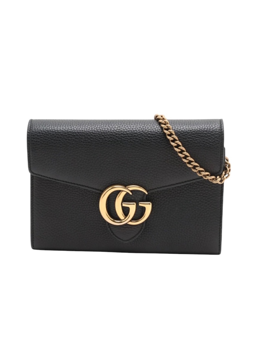 Gucci Black GG Marmont Leather CrossBody